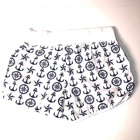 Nautical print white shorts - Picture 2 of 3